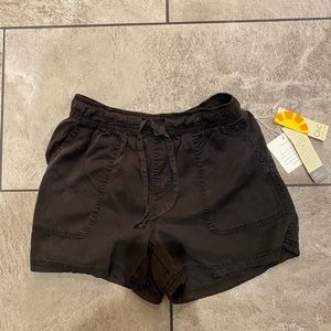 Dark gray linen shorts size xs